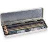 Crayons graphite - Aquarellable - Coffret 6 crayons + pinceau à eau - Carand' Ache