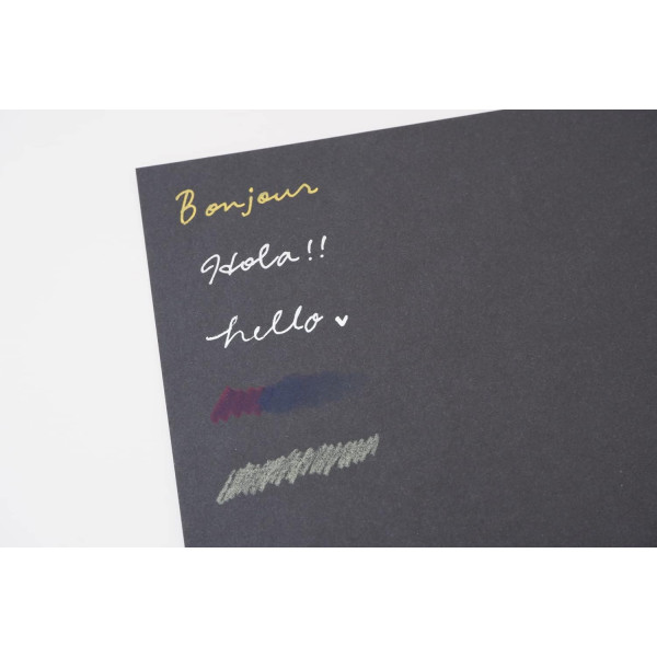 Bloc - A2 - Multi techniques - Noir - 30 feuilles - 250g - Clairefontaine - Paint'On