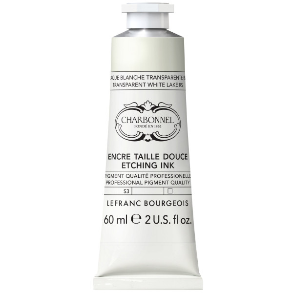 photo-Encre taille douce - Pour la gravure - Blanc transparent - 292 - Charbonnel - Tube 60ml