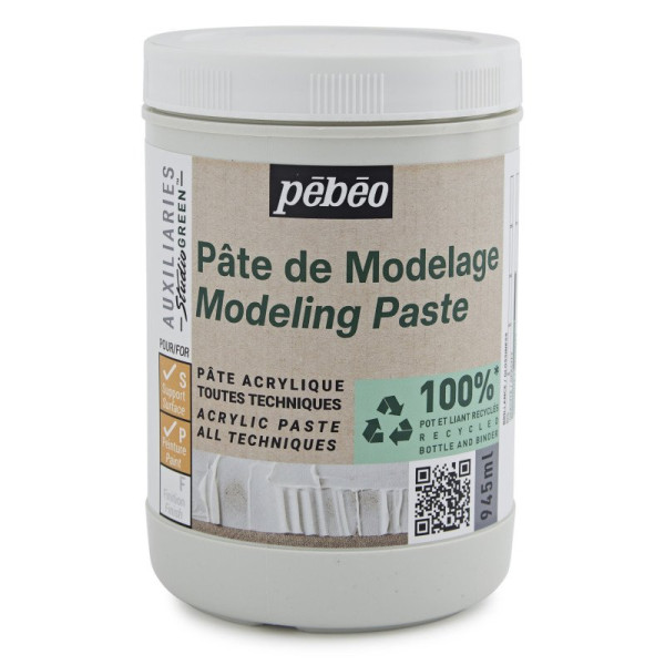 photo - Pâte de modelage - Pâte acrylique - Toutes techniques - Pébéo - 945ml
