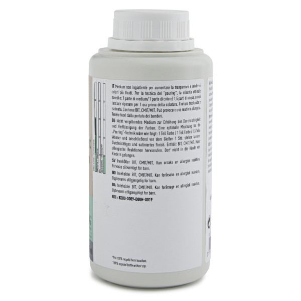 Médium fluide - Transparent - Peinture acrylique - Pouring - Pébéo - 475ml
