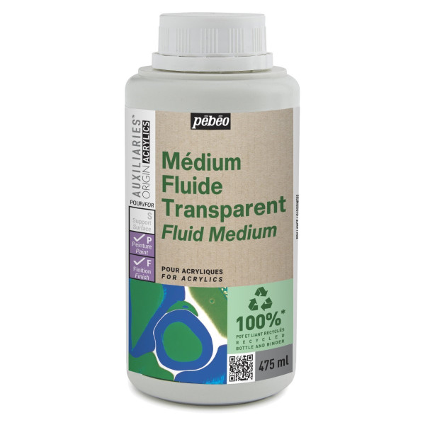 photo - Médium fluide - Transparent - Peinture acrylique - Pouring - Pébéo - 475ml