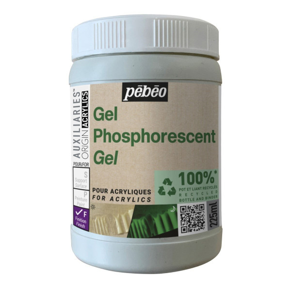 photo - Gel phosphorescent - Médium pour acrylique - Pébéo - Origins - 255ml