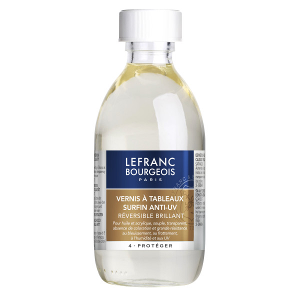 photo-Vernis à tableaux - Brillant - Acrylique et huile - Superfine - Lefranc Bourgeois - 250ml