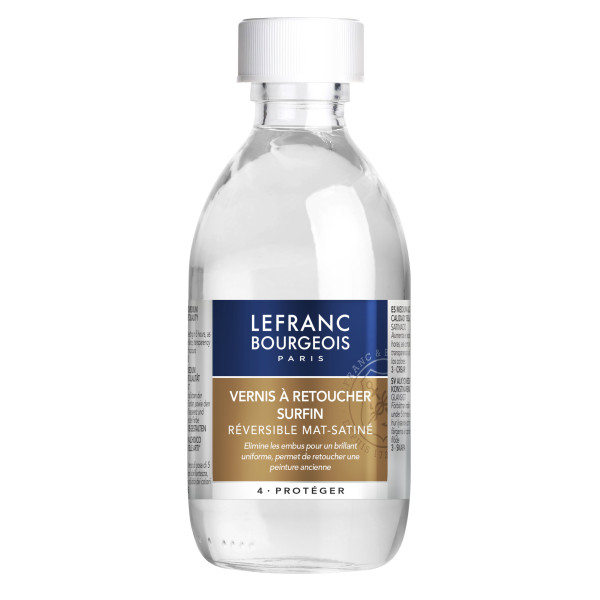 photo-Vernis à retoucher - Mat satiné - Surfin - Peinture à l'huile - Lefranc Bourgeois - 250ml