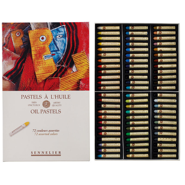 photo-Pastels à l'huile - Coffret de 72 couleurs - Beaux-arts - Sennelier