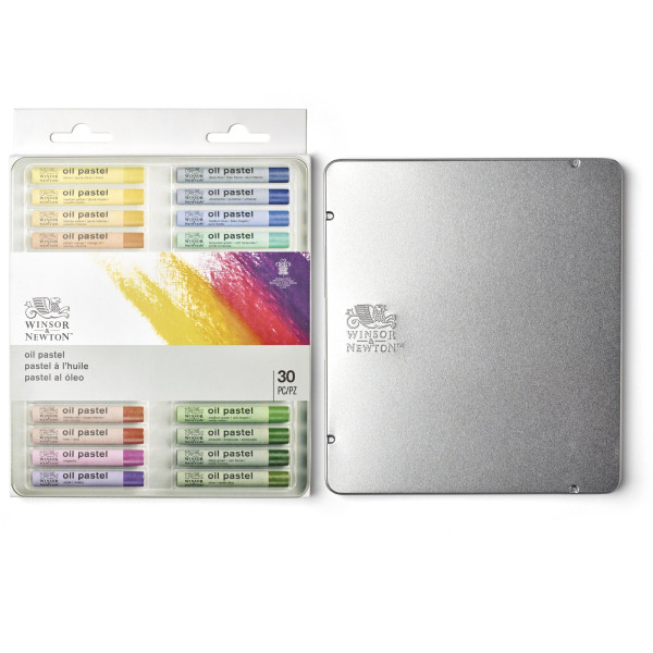 Pastels à l'huile - Boite de 30 couleurs - Beaux-arts - Winsor et Newton