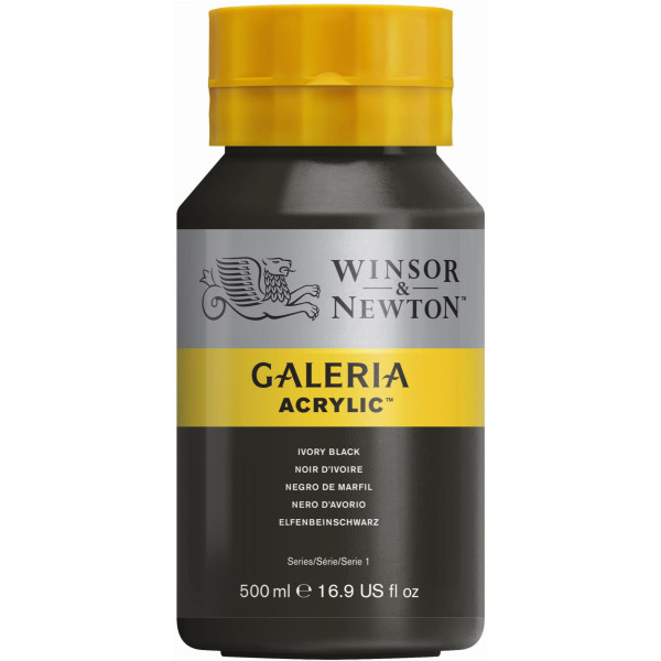 photo - Peinture Acrylique en pot - noir ivoire - Winsor & Newton pas cher