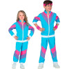 photo-Déguisement - Années 80 - Jogging - Veste + pantalon - Enfant - Taille 8/10ans