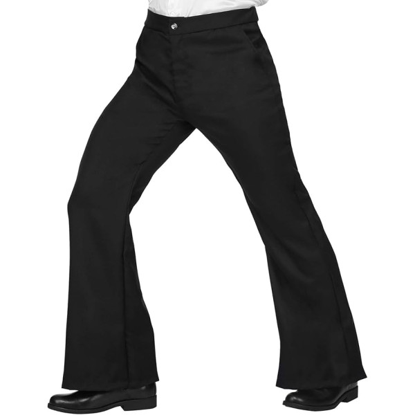 photo-Déguisement - Années 70 - Pantalon pat d'eph - Noir - Adulte - Homme - Taille S/M