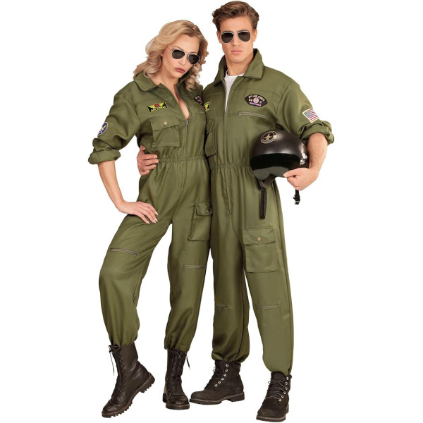 Déguisement - Pilote de chasse - Top Gun - Combinaison - Adulte - Homme - Taille M