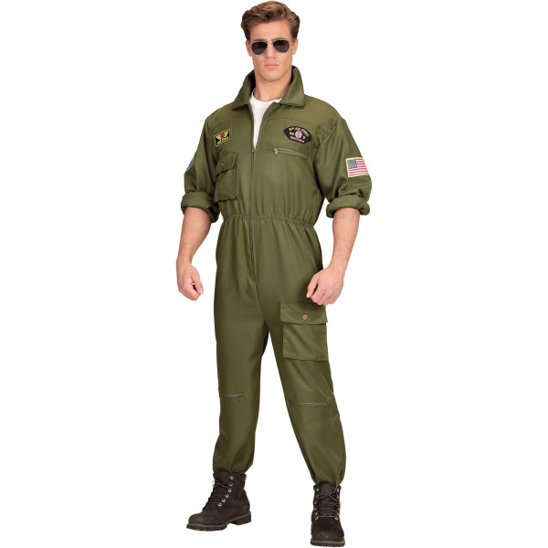 Déguisement - Pilote de chasse - Top Gun - Combinaison - Adulte - Homme - Taille M