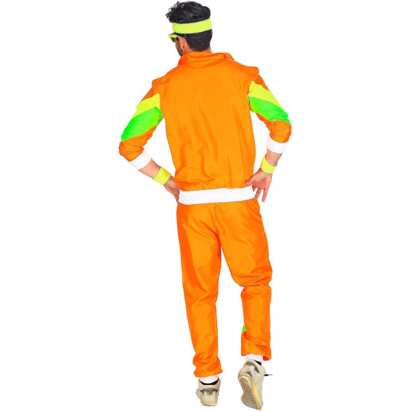 Déguisement - Années 80 - Jogging - Survêtement - Veste + pantalon - Taille XL