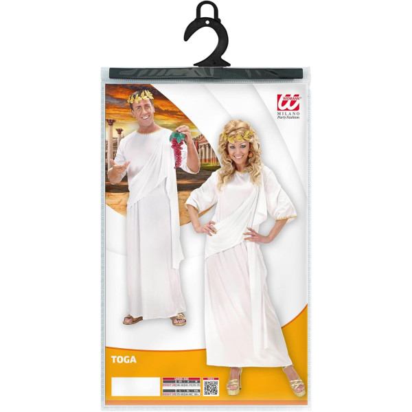 Déguisement - Grec - Dieu - Déesse - Toge - Blanc - Déguisement - Taille L