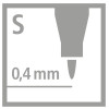 Stylo-feutre - STABILO - OHPen universal - Noir - Pointe fine 0,4mm