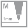 Stylo-feutre - STABILO - OHPen universal - Noir - Pointe fine 1mm