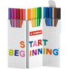 Feutre de dessin STABILO Pen 68 - 18 couleurs - Pointe moyenne - Etui zig-zag