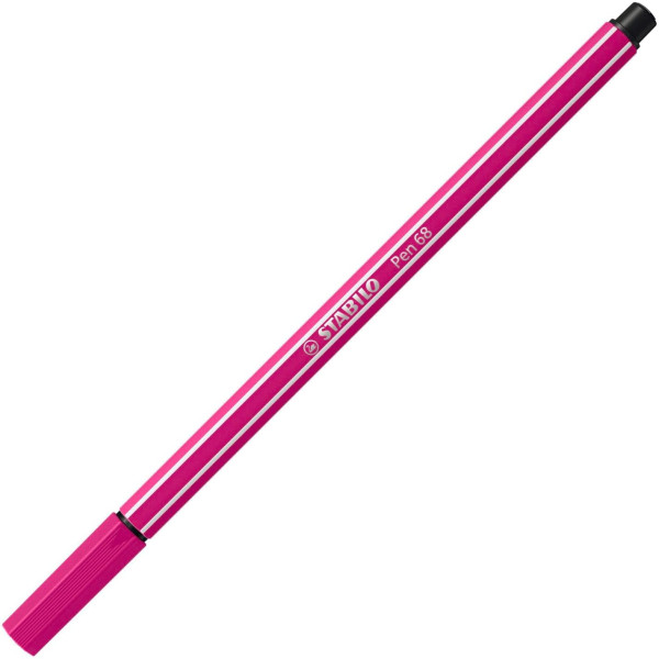 Feutre de dessin STABILO Pen 68 - 18 couleurs - Pointe moyenne - Etui zig-zag