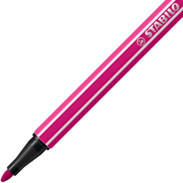 Feutre de dessin STABILO Pen 68 - 18 couleurs - Pointe moyenne - Etui zig-zag