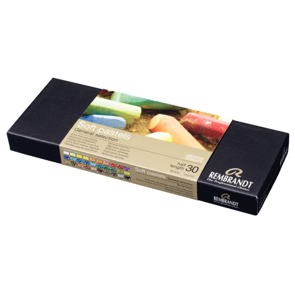 Pastels - Tendre - Extra-fin - 30 couleurs - Demi-pastels - Rembrandt - Sélection générale