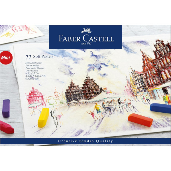 photo-Pastels - Tendre - Demi-pastel - 72 couleurs - Faber-Castell - Beaux-arts