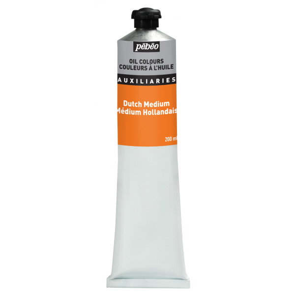 photo-Médium hollandais - Peinture à l'huile - Brillant - Transparent - Pébéo - Tube 200ml