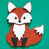 Cadre en bois à décorer - Modèle renard - Loisirs créatifs - Enfant - Aladine