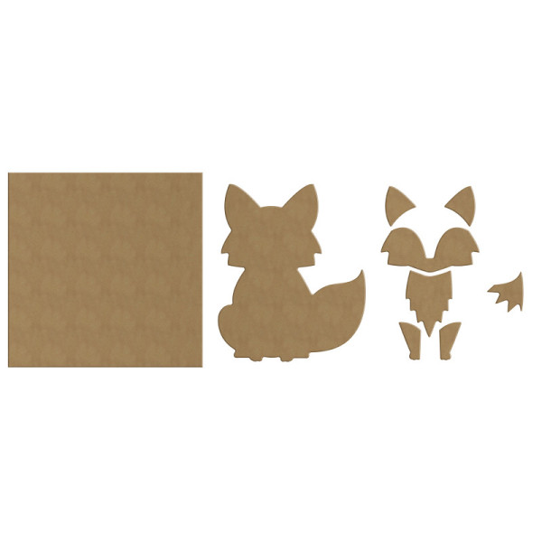 Cadre en bois à décorer - Modèle renard - Loisirs créatifs - Enfant - Aladine