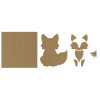 Cadre en bois à décorer - Modèle renard - Loisirs créatifs - Enfant - Aladine