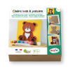 photo-Cadre en bois à décorer - Modèle ourson - Loisirs créatifs - Enfant - Aladine