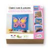 photo-Cadre en bois à décorer - Modèle papillon - Loisirs créatifs - Enfant - Aladine