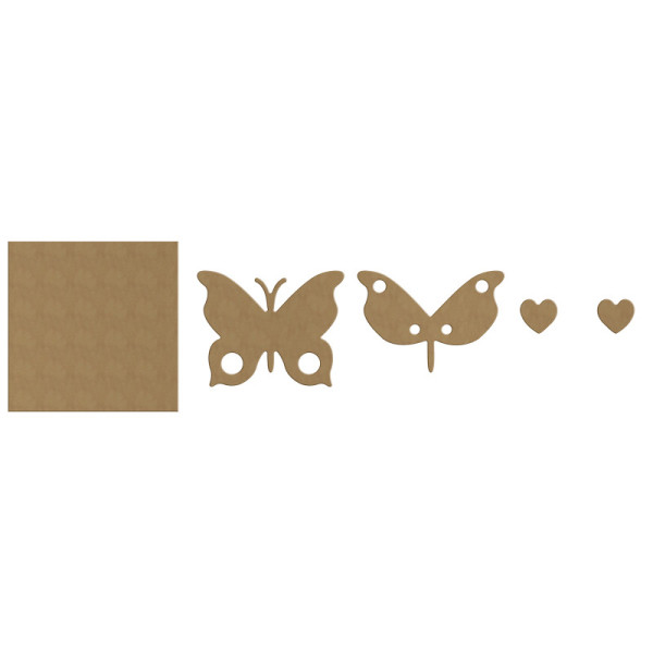 Cadre en bois à décorer - Modèle papillon - Loisirs créatifs - Enfant - Aladine