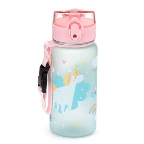 Gourde - Réutilisable - Pour enfant - Modèle licorne - 350ml - Plastique ridige