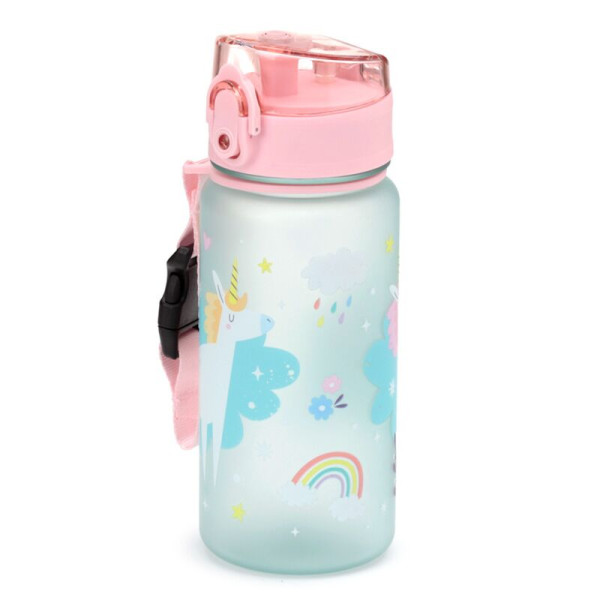 Gourde - Réutilisable - Pour enfant - Modèle licorne - 350ml - Plastique ridige