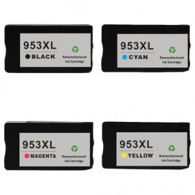 photo-Cartouches d'encre - HP - HP953XL - Pack de 4 cartouches - Compatible