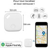 Tracker - Localiseur - Compatible Apple Find Me - Pour valise, clé, vélo, voiture