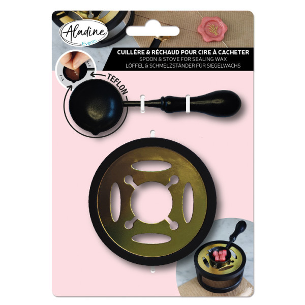 photo-Réchaud et cuillère pour cire à cacheter - Carterie - Loisirs créatifs - Aladine