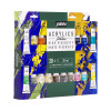 Peinture acrylique - Fine - Haute viscosité - 20 couleurs + pinceau - Tube 20ml - Pébéo