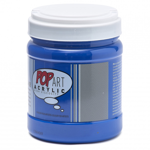 Peinture acrylique - Cyan primaire - Mate-satinée - Pot 700ml - Pébéo Pop Art
