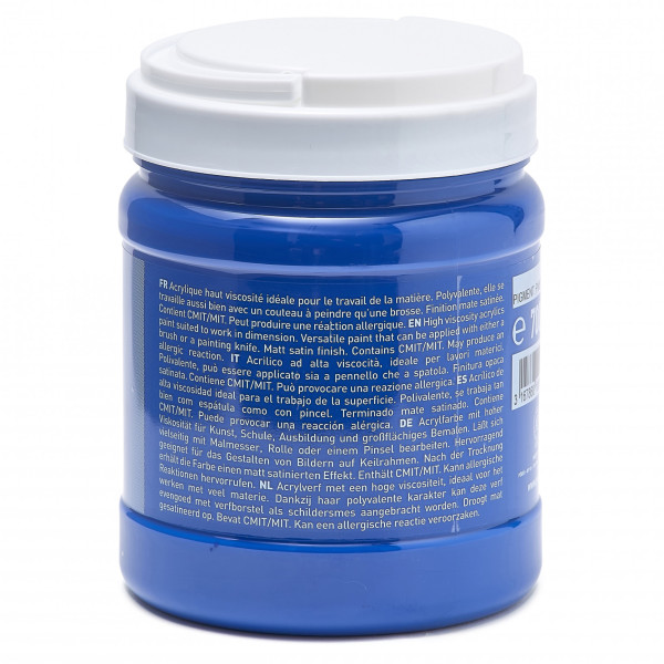 Peinture acrylique - Cyan primaire - Mate-satinée - Pot 700ml - Pébéo Pop Art