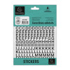 photo-Lettres adhésives - Stickers - Noires - 10mm hauteur - 2 planches - A-Z + caractères spéciaux