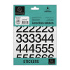 photo-Chiffres adhésifs - Stickers - Noires - 30mm hauteur - 2 planches - 0-9 + caractères spéciaux