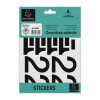photo-Chiffres adhésifs - Stickers - Noires - 60mm hauteur - 6 planches - 0-9 + caractères spéciaux