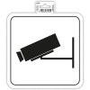 photo-Panneau adhésif - Vidéo surveillance - Caméra - 20x20cm - PVC - Signalétique