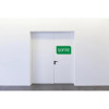 Panneau adhésif - Sortie - 35x20cm - Vert/blanc - PVC - Signalétique