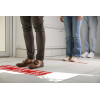 Panneau adhésif - STOP - 1m longueur - Rouge/blanc - PVC - Signalétique