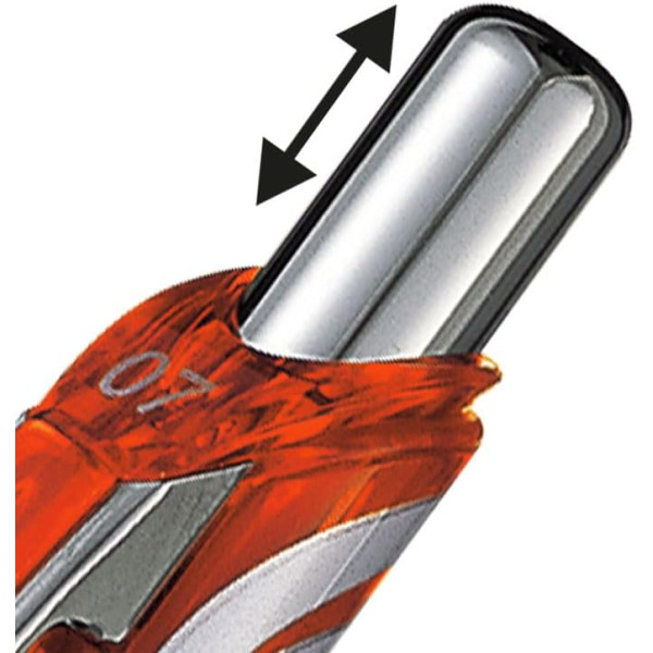 Stylo Energel - Pointe moyenne - 0.7mm - Orange - Pentel