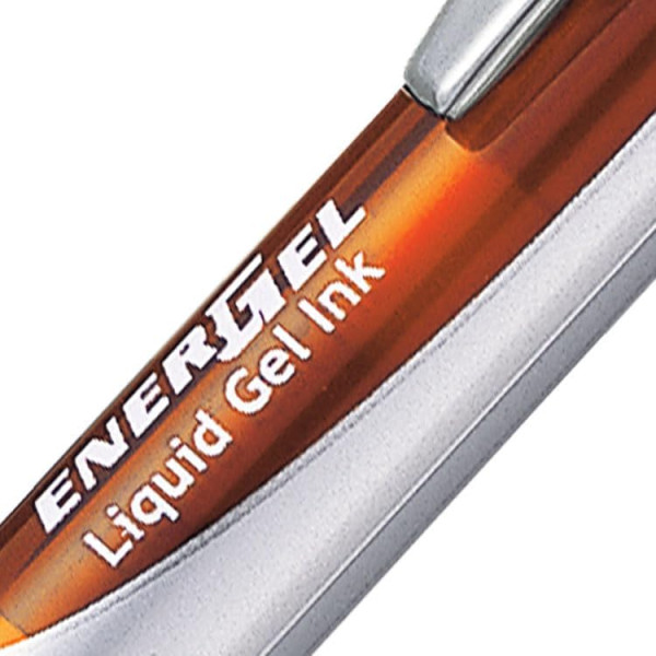 Stylo Energel - Pointe moyenne - 0.7mm - Orange - Pentel