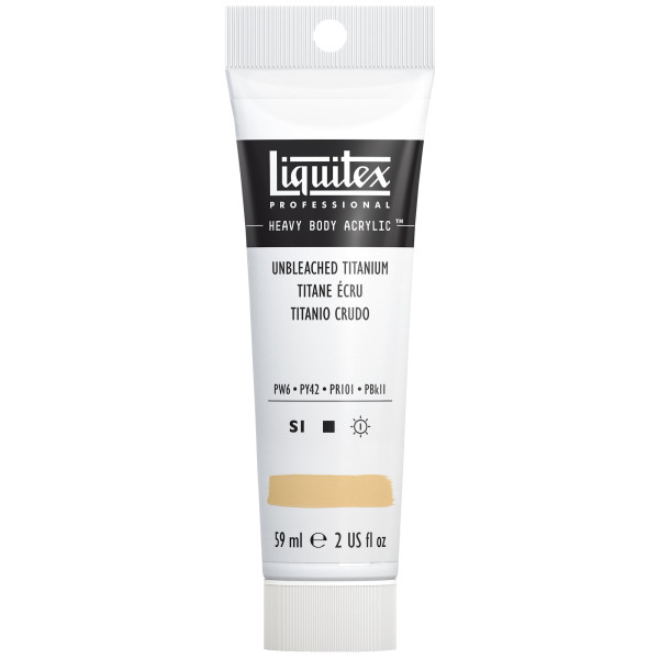 photo-Peinture acrylique - Titane écru - 434 - Liquitex - Heavy Body - Tube 59ml