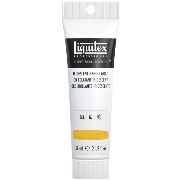 photo-Peinture acrylique - Or éclatant iridescent - 234 - Liquitex - Heavy Body - Tube 59ml